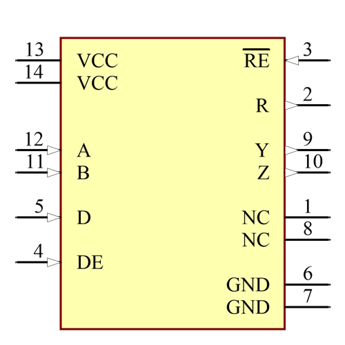 SN65LBC180DR Symbol - Texas Instruments