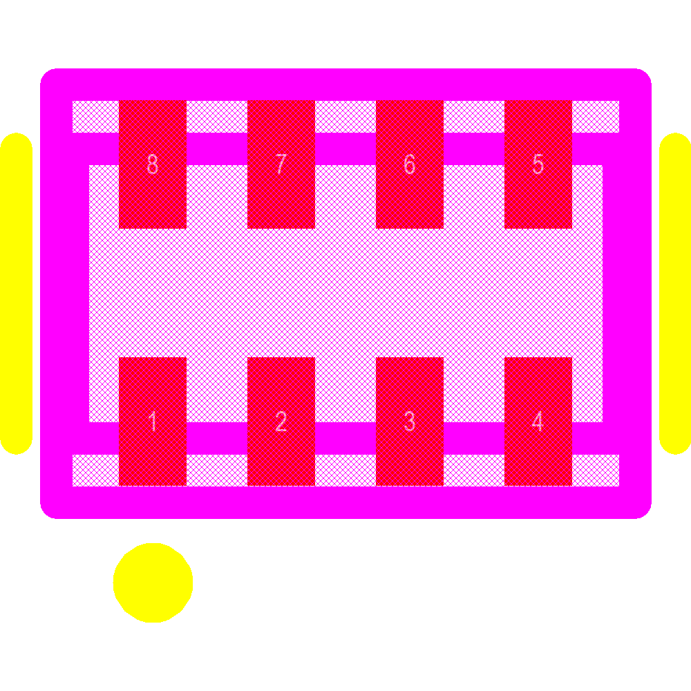CAT16-1002F4LF Footprint - Bourns