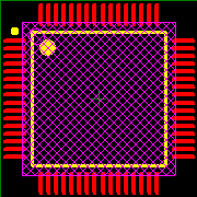 PIC18F6520-I/PT Footprint - Microchip