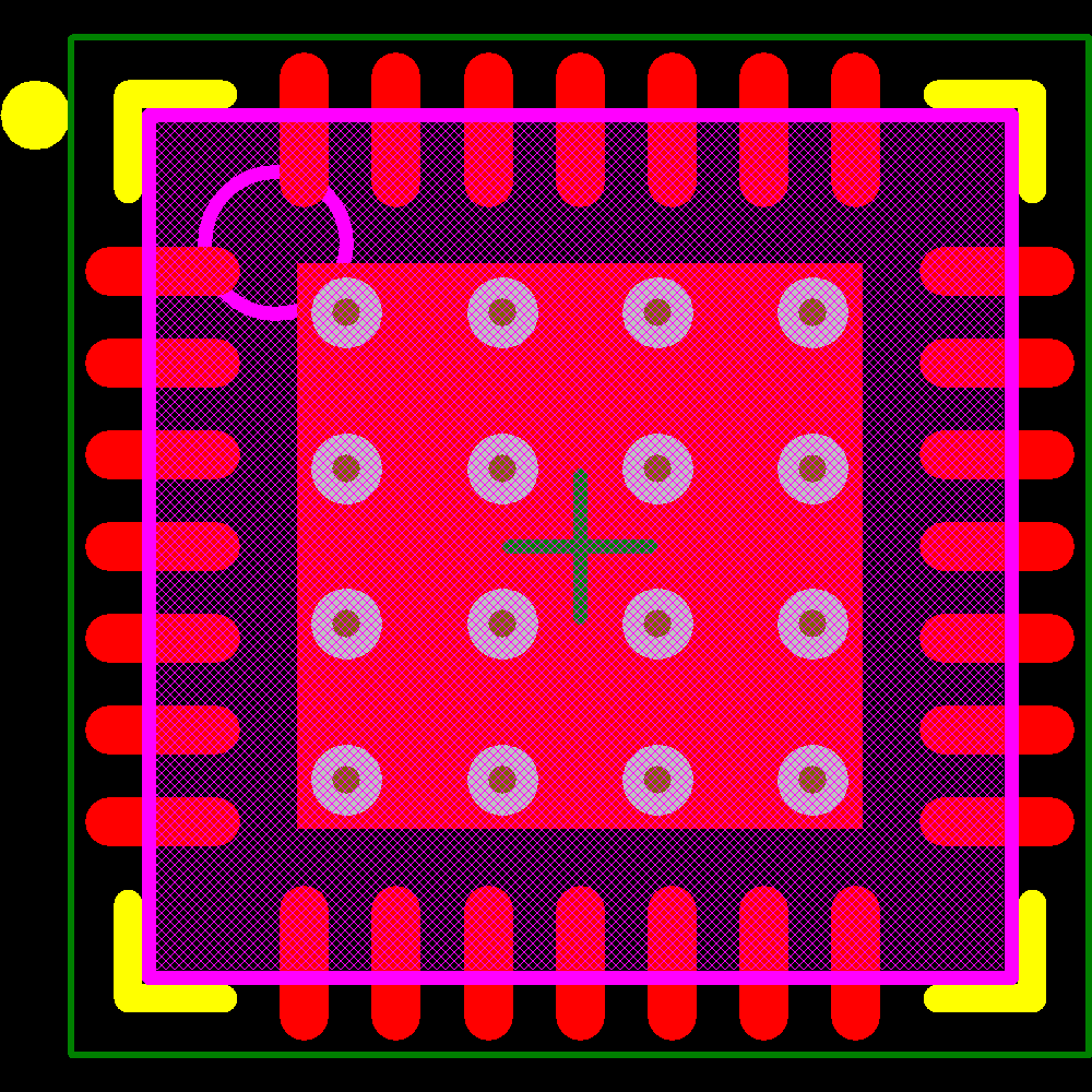 PCA9685BS,118 Footprint - NXP Semiconductors