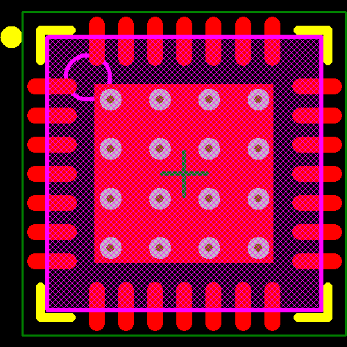 PCA9685BS,118 Footprint - NXP Semiconductors