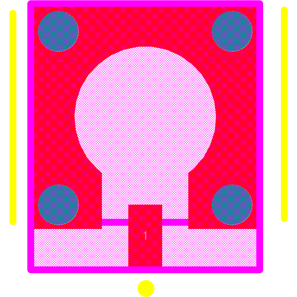SMP-MSLD-PCT15T Footprint - Amphenol RF