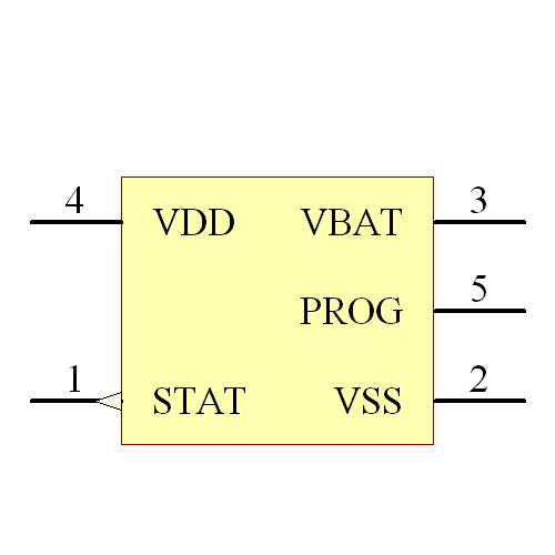 MCP73831T-2ATI/OT Symbol - Microchip