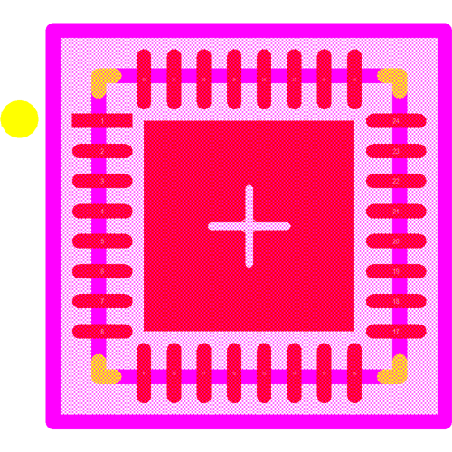 LP5018RSMR Footprint - Texas Instruments