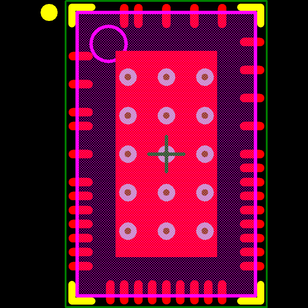 LT3596IUHG#PBF Footprint - Analog Devices