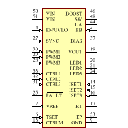 LT3596IUHG#PBF Symbol - Analog Devices