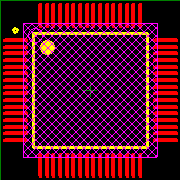 PIC18F65K22-E/PT Footprint - Microchip