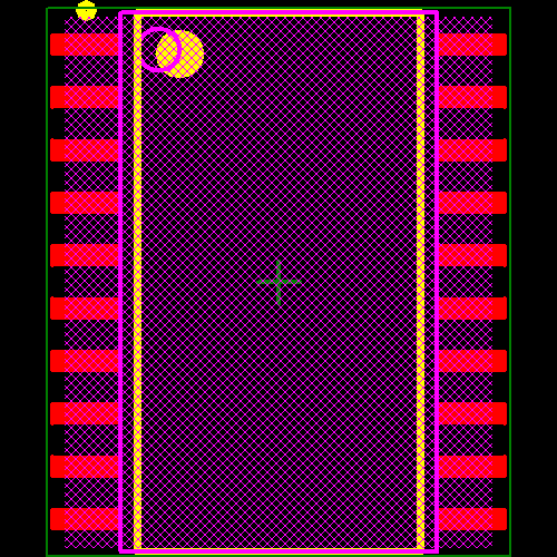 TPIC6273DW Footprint - Texas Instruments