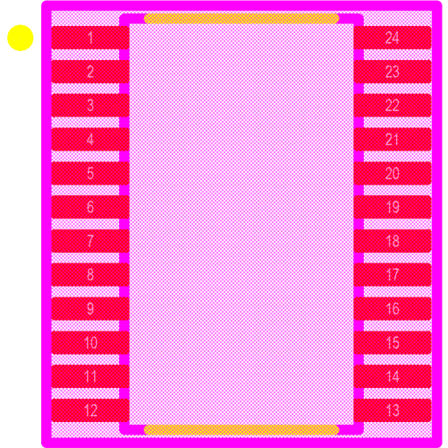 PCA9535PWR Footprint - Texas Instruments