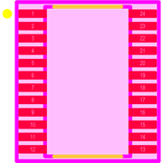 PCA9535PWR Footprint - Texas Instruments