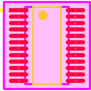 PCA9535PWR Footprint - Texas Instruments