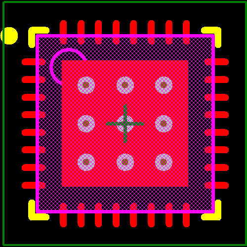 AS1112-BQFT Footprint - ams