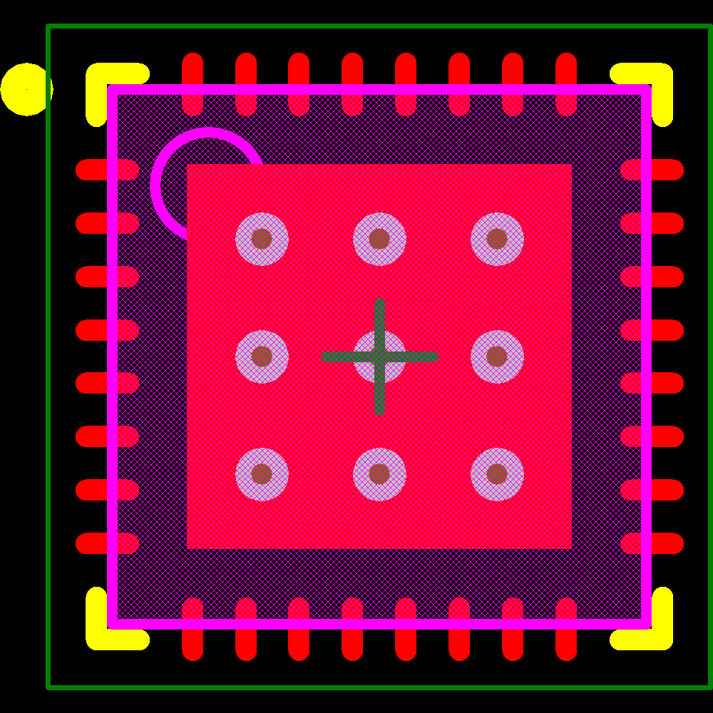 AS1112-BQFT Footprint - ams