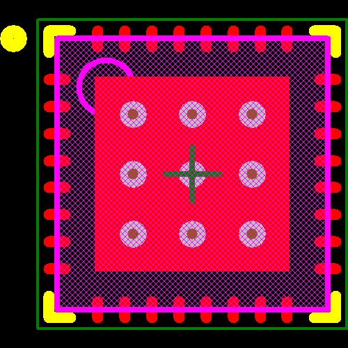 AS1112-BQFT Footprint - ams
