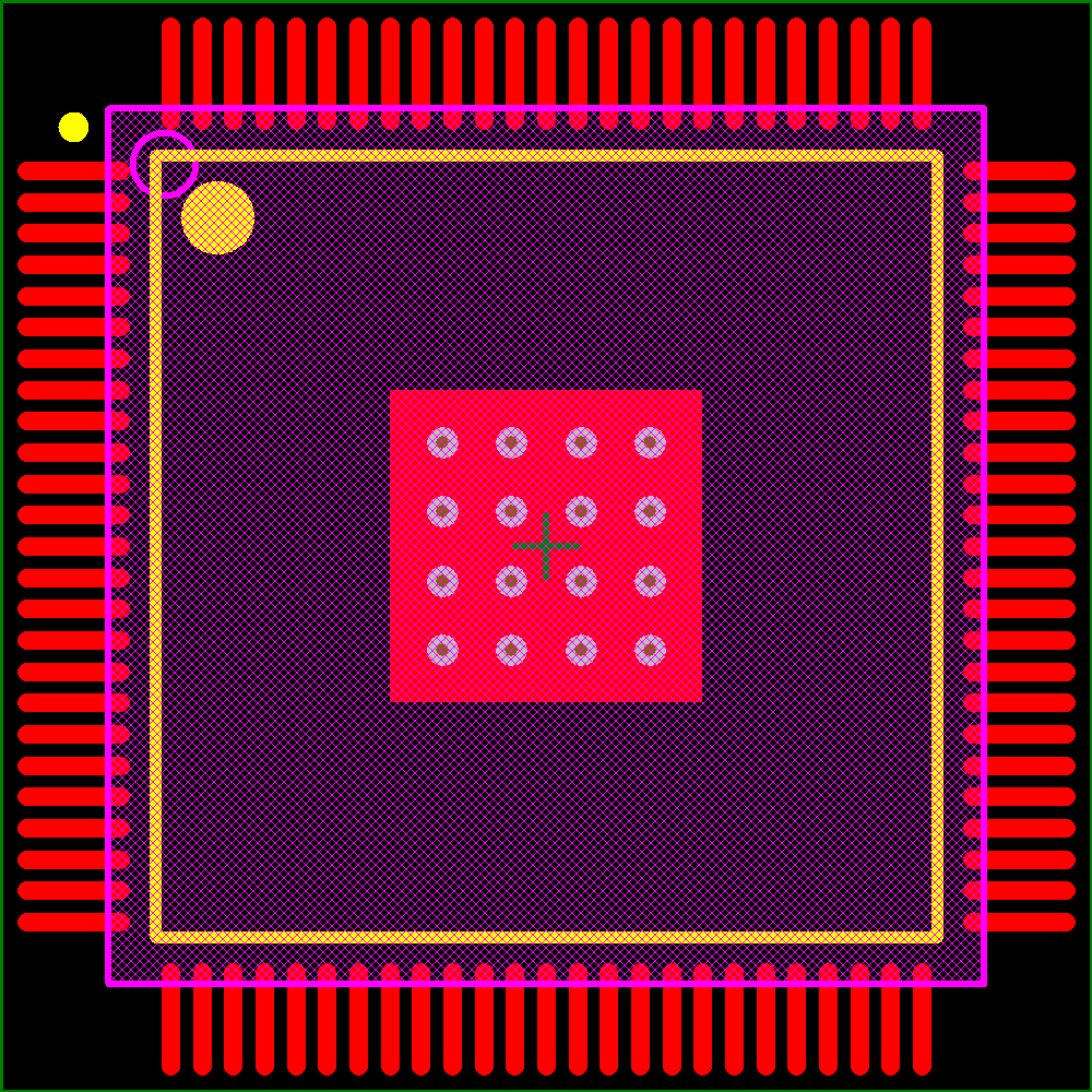 TLC5904PZP Footprint - Texas Instruments