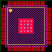 TLC5904PZP Footprint - Texas Instruments