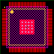 TLC5904PZP Footprint - Texas Instruments