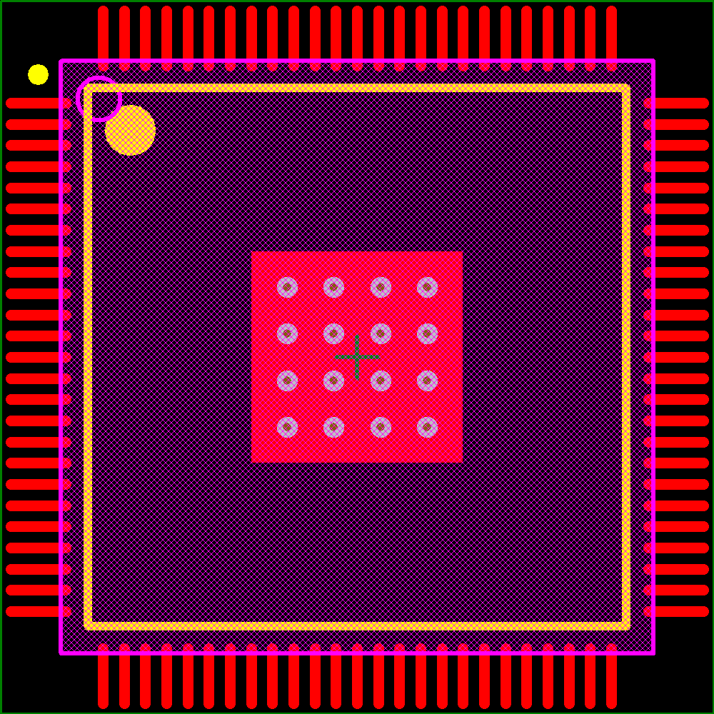 TLC5904PZP Footprint - Texas Instruments