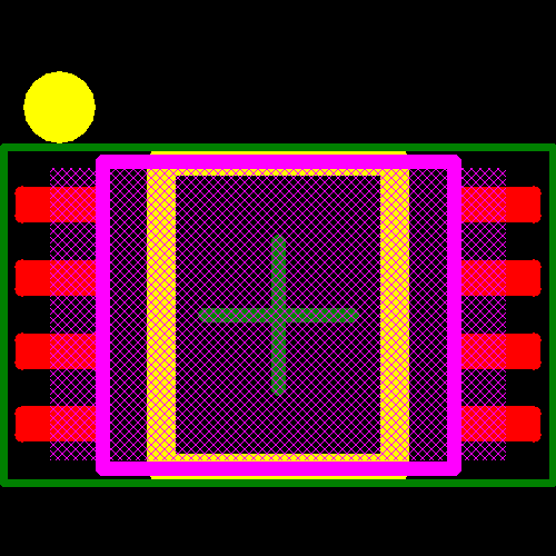 SN74LVC2G66DCURG4 Footprint - Texas Instruments