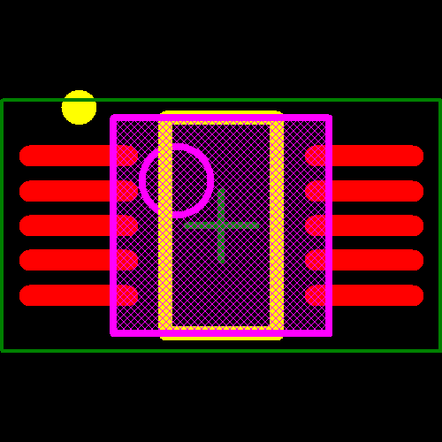 MCP73838T-FCI/UN Footprint - Microchip