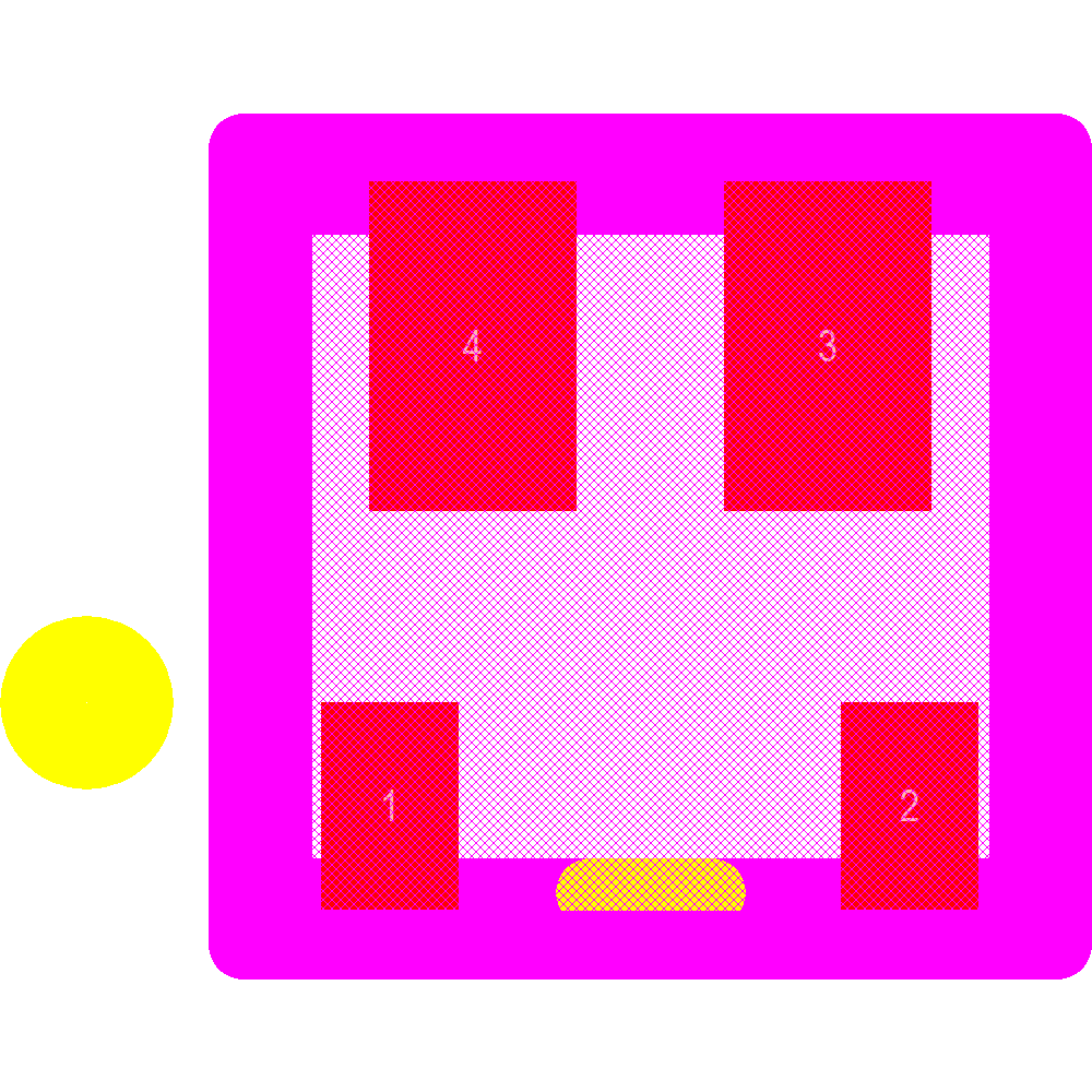 AQY2C1R2PX Footprint - Panasonic