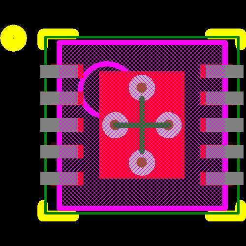 LM2751SD-B/NOPB Footprint - Texas Instruments