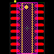TLC5916IDG4 Footprint - Texas Instruments