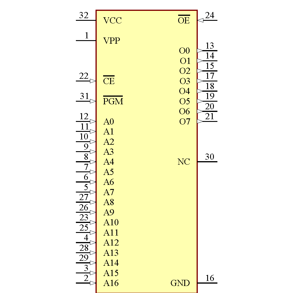 AT27C010-70PU Symbol - Microchip