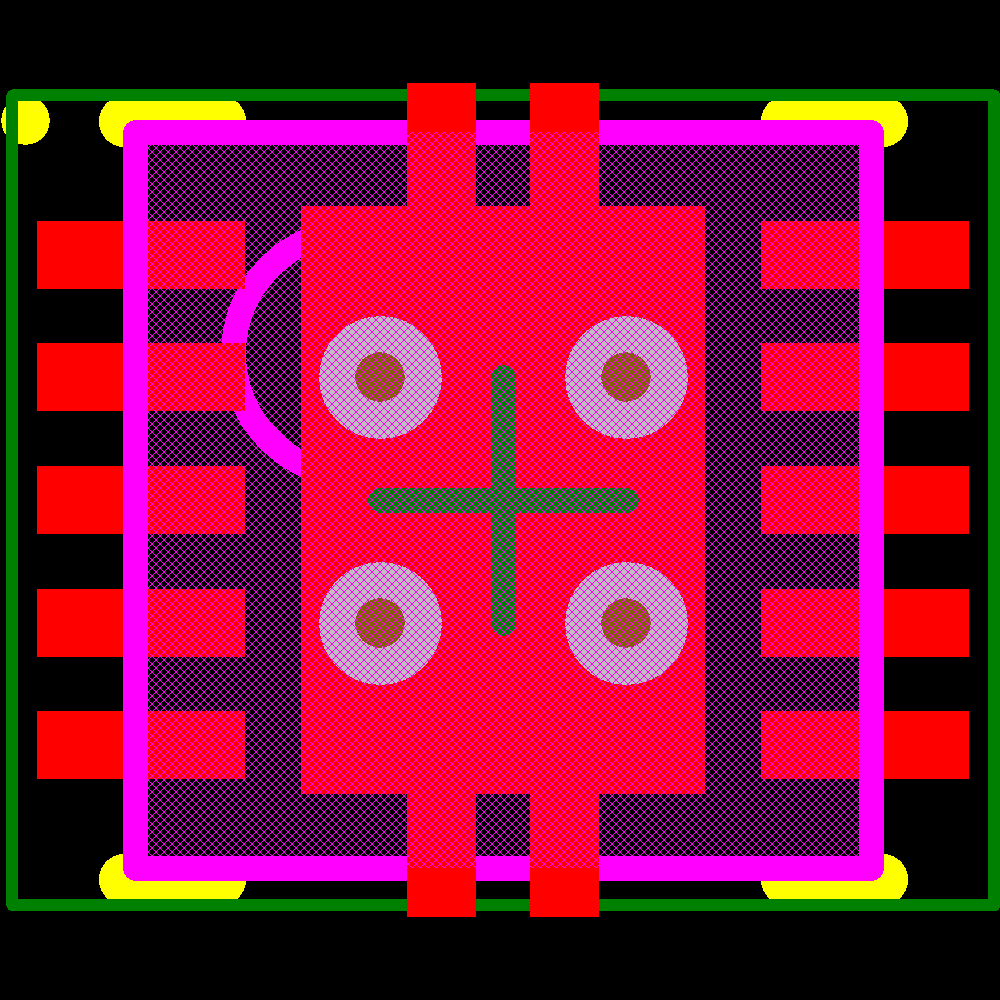 TPS61050DRCT Footprint - Texas Instruments