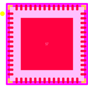 TLC5957RTQT Footprint - Texas Instruments