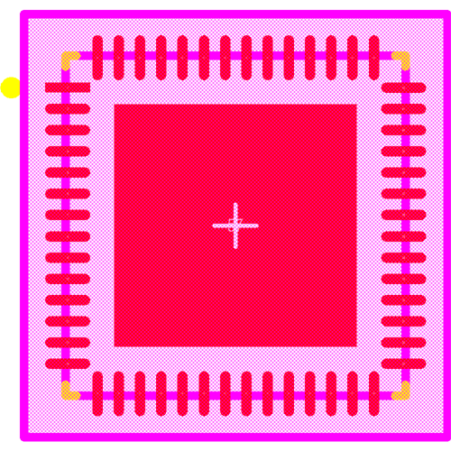 TLC5957RTQT Footprint - Texas Instruments