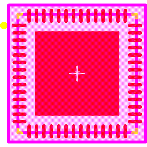 TLC5957RTQT Footprint - Texas Instruments
