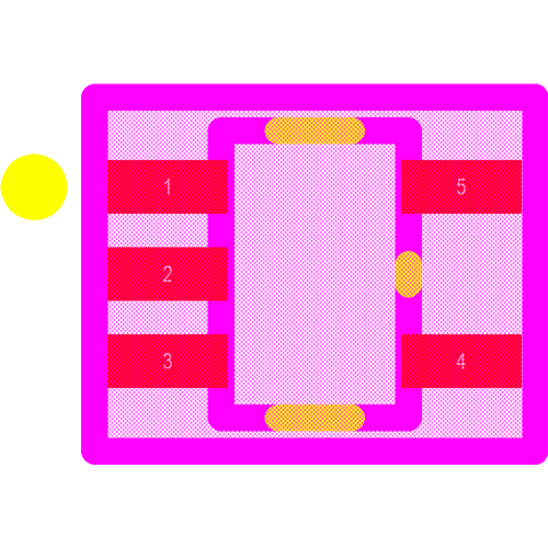 TPS61169DCKR Footprint - Texas Instruments