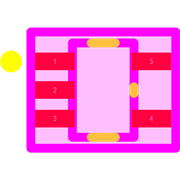 TPS61169DCKR Footprint - Texas Instruments