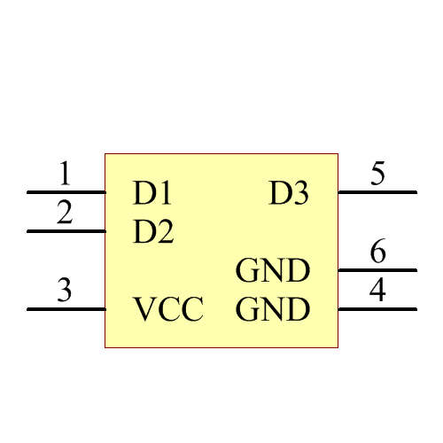 NUP4060AXV6T1G Symbol - onsemi