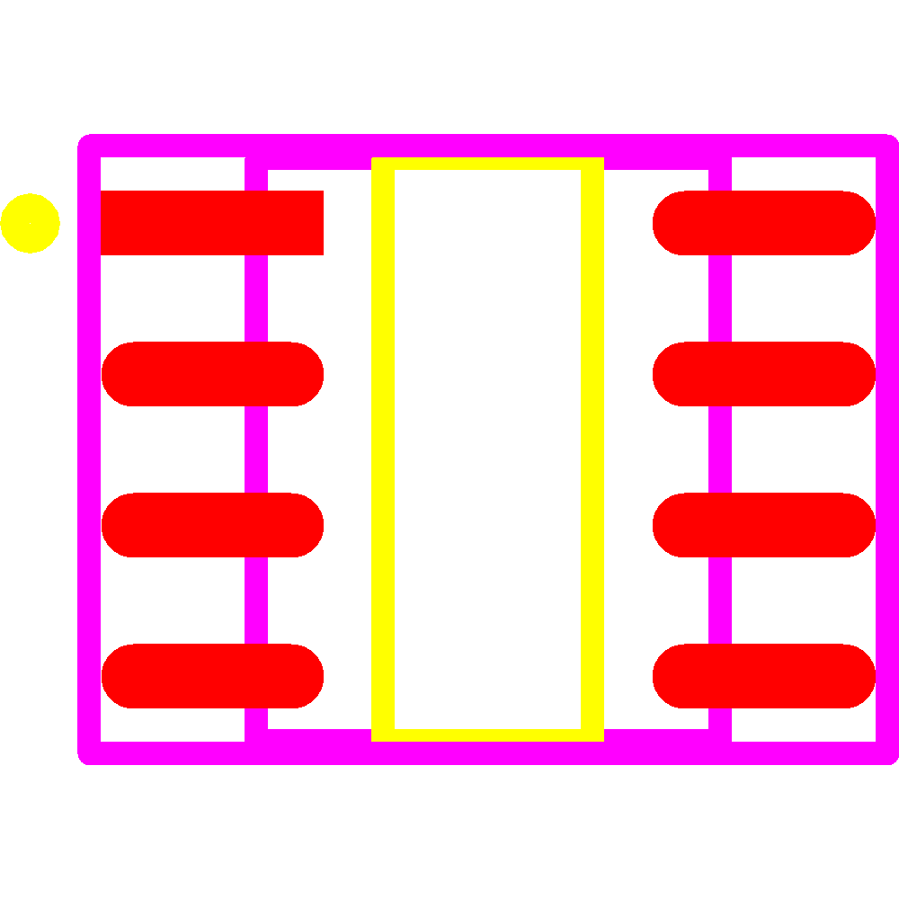 ACS725LLCTR-10AU-T Footprint - Allegro MicroSystems