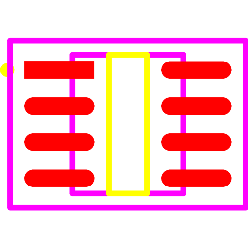 ACS725LLCTR-10AU-T Footprint - Allegro MicroSystems