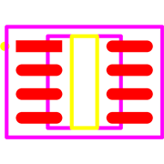 ACS725LLCTR-10AU-T Footprint - Allegro MicroSystems