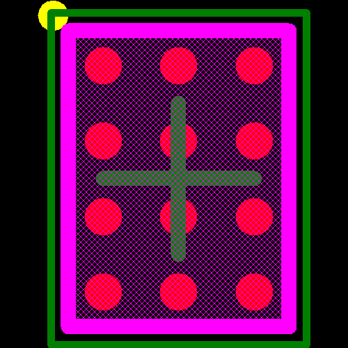 TPS61050YZGR Footprint - Texas Instruments