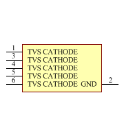 PACDN045YB6R-R Symbol - onsemi