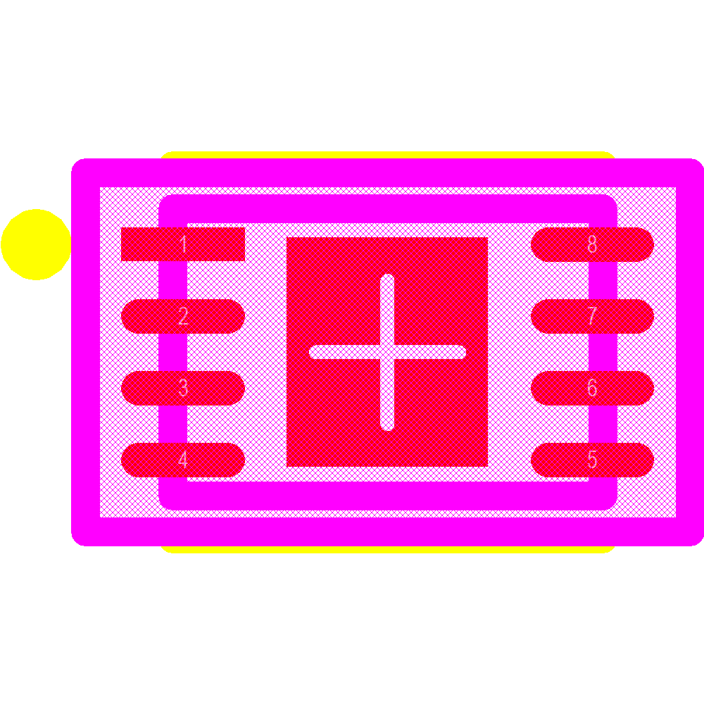 AT24C08C-MAHM-T Footprint - Microchip