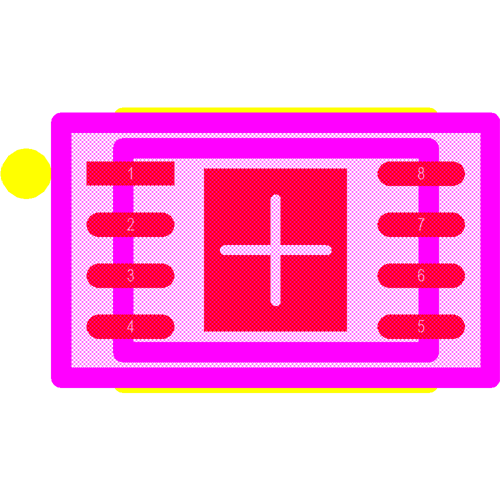 AT24C08C-MAHM-T Footprint - Microchip