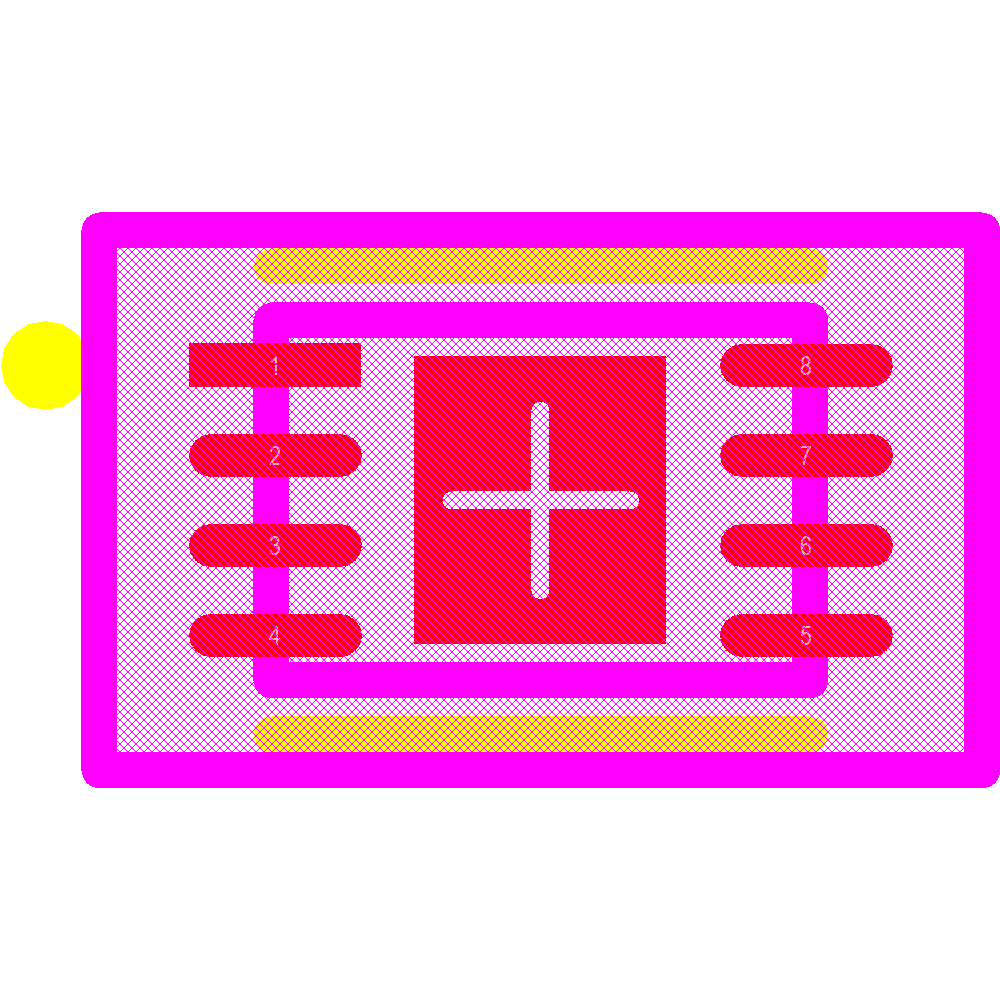 AT24C08C-MAHM-T Footprint - Microchip
