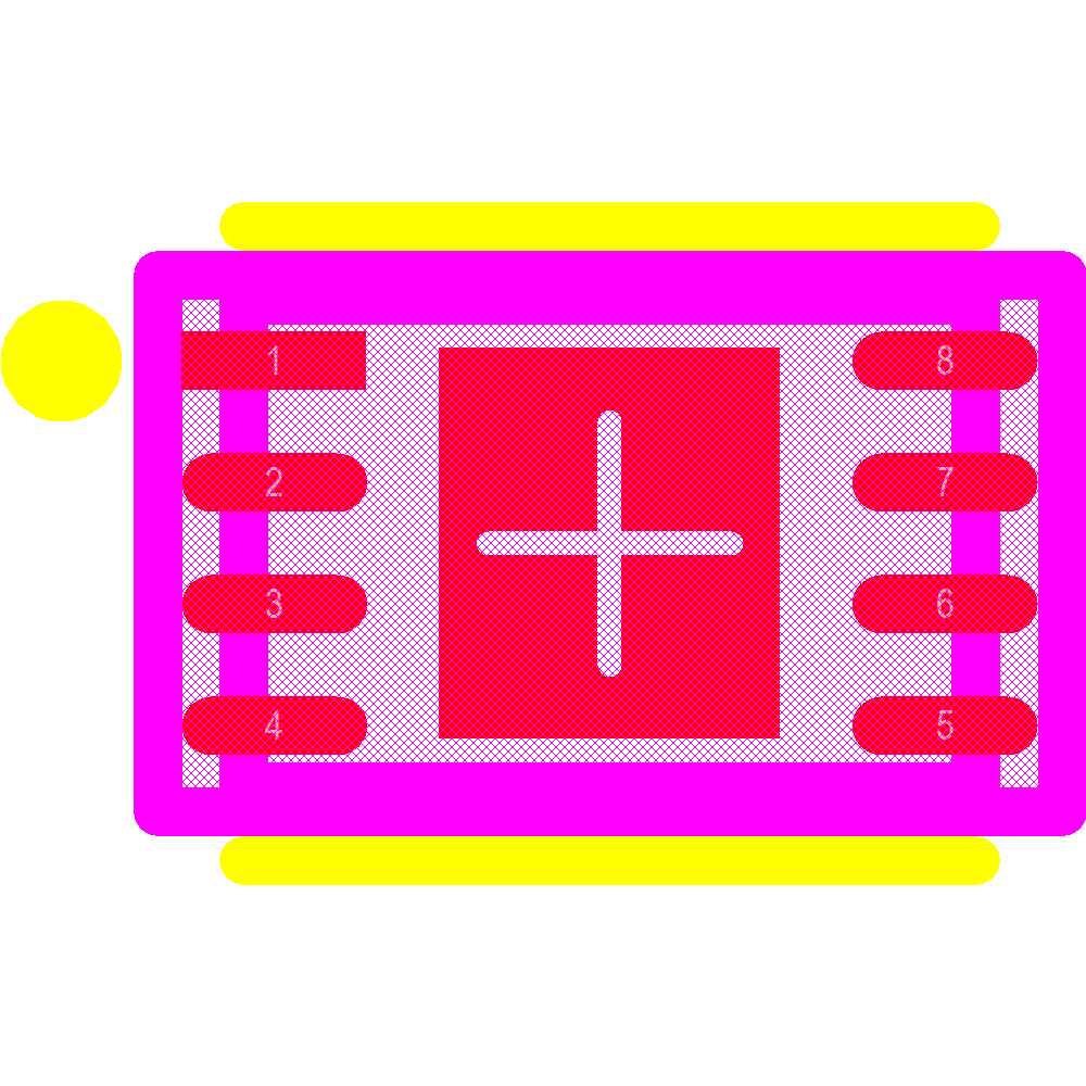 AT24C08C-MAHM-T Footprint - Microchip