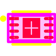 AT24C08C-MAHM-T Footprint - Microchip