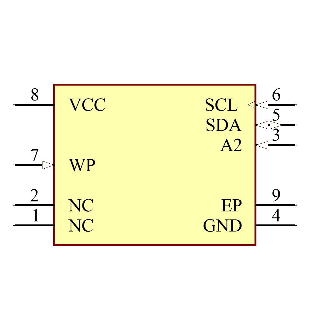 AT24C08C-MAHM-T Symbol - Microchip