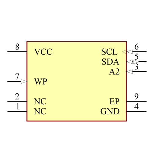 AT24C08C-MAHM-T Symbol - Microchip