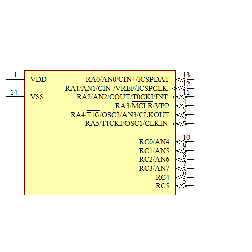 PIC16F676T-E/ST Symbol - Microchip