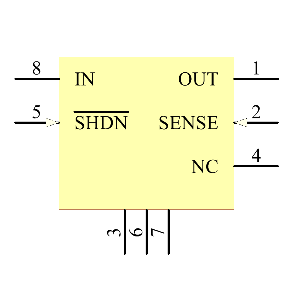 LT1521CMS8-5 Symbol - Analog Devices / Linear Technology