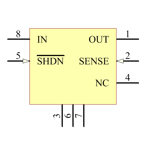 LT1521CMS8-5 Symbol - Analog Devices / Linear Technology